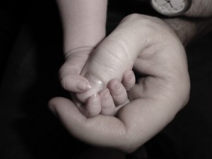 holding hands